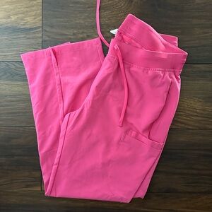 Mandala large petite slim style scrub pants- bubblegum pink color- NEVER WORN